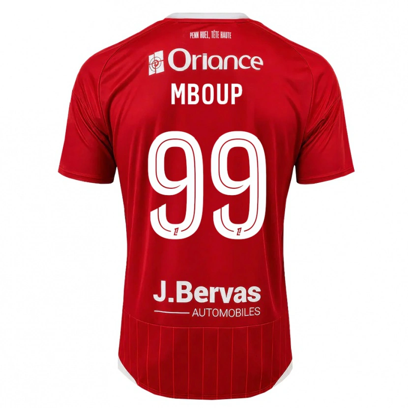 Danxen Kvinnor Pathé Mboup #99 Vit Röd Hemmatröja Matchtröjor 2026/27 Tröjor T-Tröja