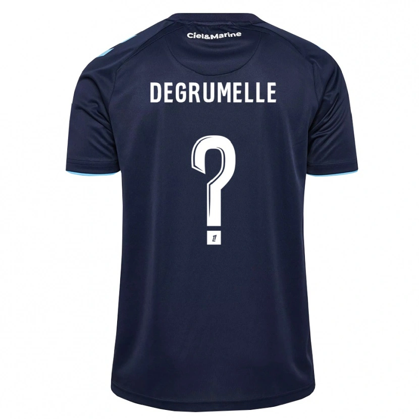 Danxen Kvinnor Matéo Degrumelle #0 Kornblå Midnattsblå Hemmatröja Matchtröjor 2026/27 Tröjor T-Tröja