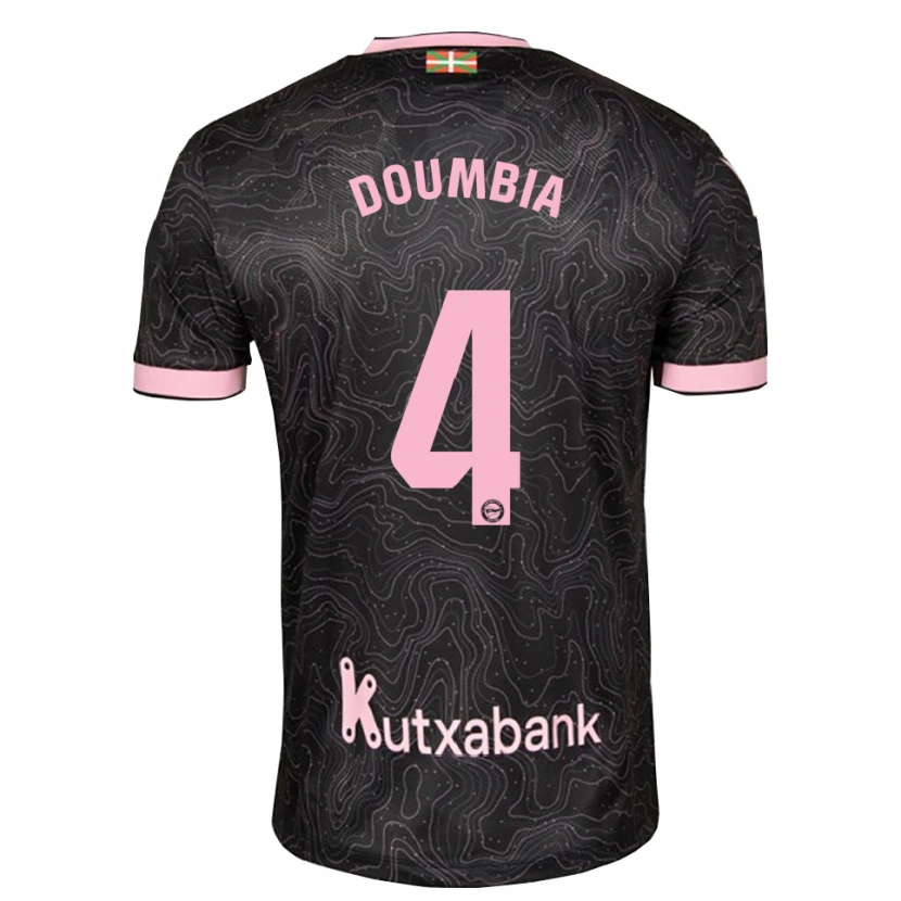 Danxen Kvinnor Daouda Doumbia #4 Svart Rosa Bortatröja Matchtröjor 2026/27 Tröjor T-Tröja