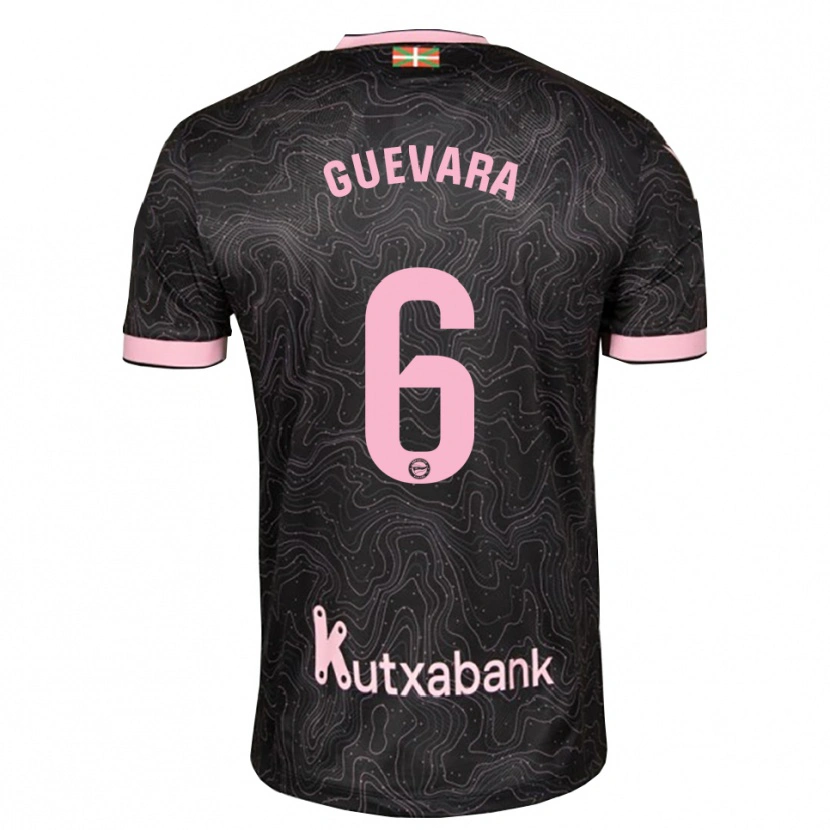 Danxen Kvinnor Ander Guevara #6 Svart Rosa Bortatröja Matchtröjor 2026/27 Tröjor T-Tröja