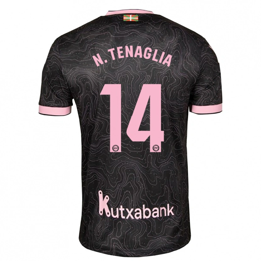 Danxen Kvinnor Nahuel Tenaglia #14 Svart Rosa Bortatröja Matchtröjor 2026/27 Tröjor T-Tröja
