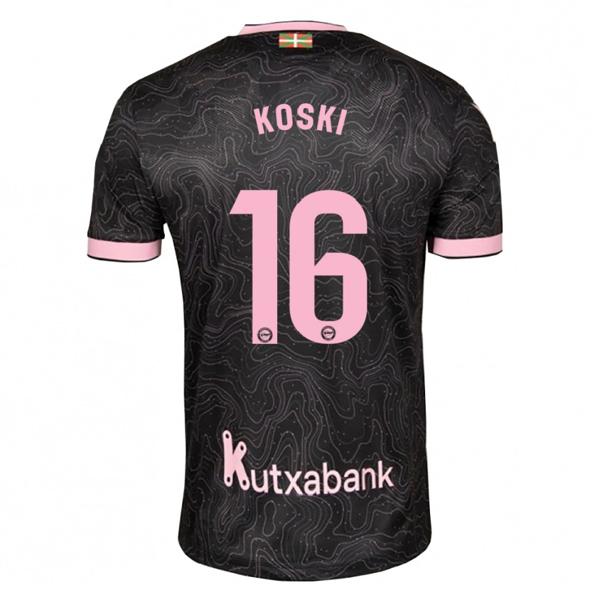 Danxen Kvinnor Ville Koski #16 Svart Rosa Bortatröja Matchtröjor 2026/27 Tröjor T-Tröja
