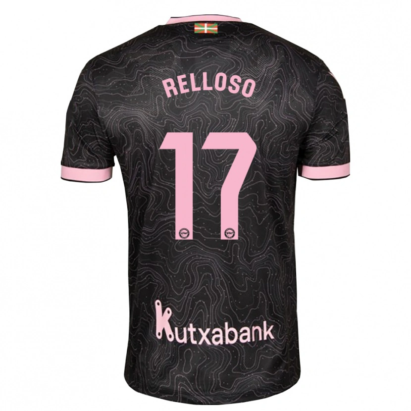 Danxen Kvinnor Mikel Relloso #17 Svart Rosa Bortatröja Matchtröjor 2026/27 Tröjor T-Tröja