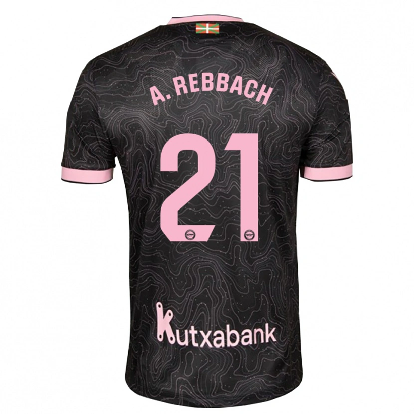 Danxen Kvinnor Abde Rebbach #21 Svart Rosa Bortatröja Matchtröjor 2026/27 Tröjor T-Tröja