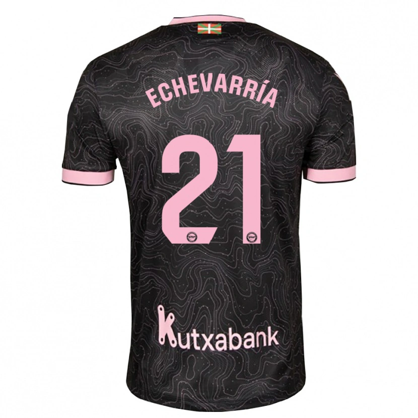 Danxen Kvinnor Martin Echevarría #21 Svart Rosa Bortatröja Matchtröjor 2026/27 Tröjor T-Tröja