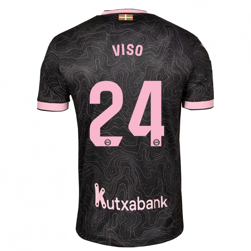 Danxen Kvinnor Carlo Viso #24 Svart Rosa Bortatröja Matchtröjor 2026/27 Tröjor T-Tröja