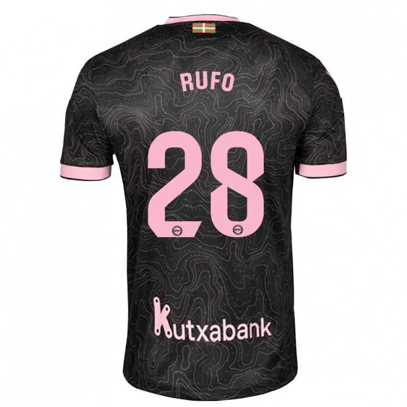 Danxen Kvinnor Dennis Rufo #28 Svart Rosa Bortatröja Matchtröjor 2026/27 Tröjor T-Tröja