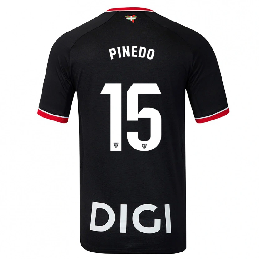 Danxen Kvinnor Clara Pinedo Castresana #15 Svart Vit Röd Bortatröja Matchtröjor 2026/27 Tröjor T-Tröja