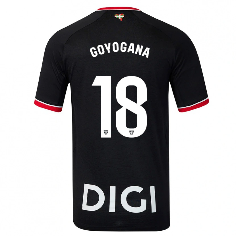 Danxen Kvinnor Unax Goyogana #18 Svart Vit Röd Bortatröja Matchtröjor 2026/27 Tröjor T-Tröja