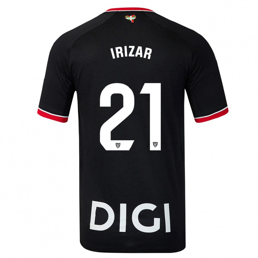 Danxen Kvinnor Hur Irizar #21 Svart Vit Röd Bortatröja Matchtröjor 2026/27 Tröjor T-Tröja