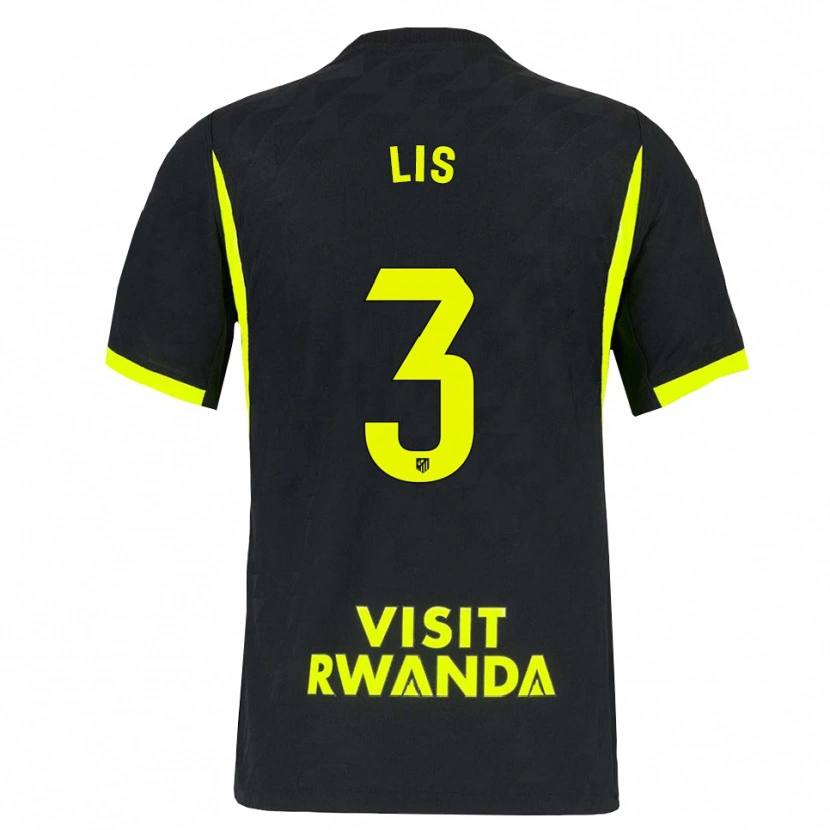 Danxen Kvinnor Adrian Lis #3 Ljusgrön Svart Bortatröja Matchtröjor 2026/27 Tröjor T-Tröja