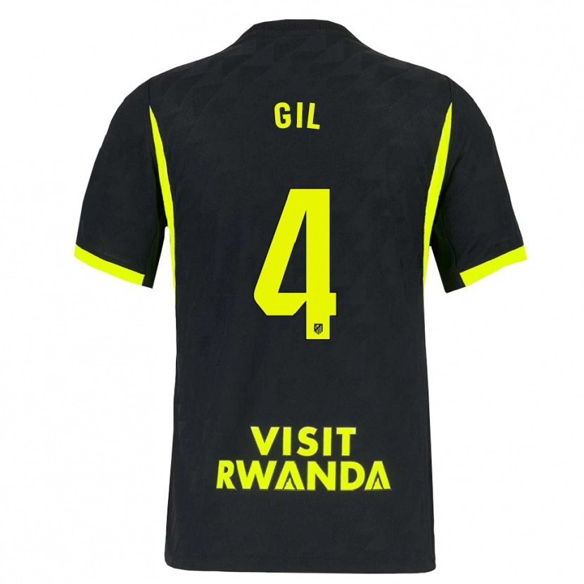 Danxen Kvinnor Miguel Gil #4 Ljusgrön Svart Bortatröja Matchtröjor 2026/27 Tröjor T-Tröja