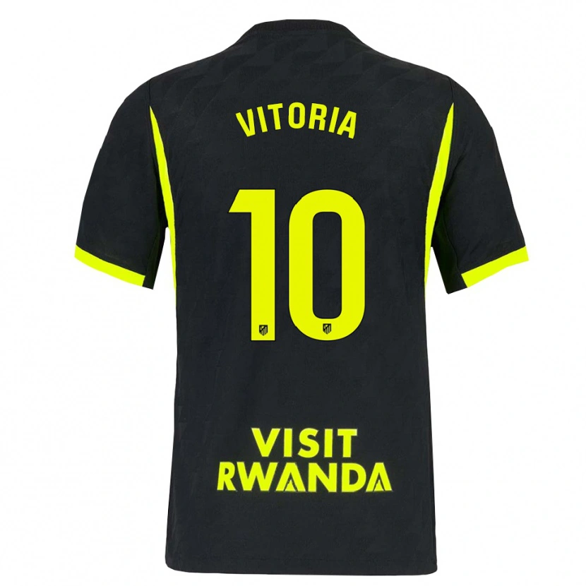 Danxen Kvinnor Ana Vitória #10 Ljusgrön Svart Bortatröja Matchtröjor 2026/27 Tröjor T-Tröja
