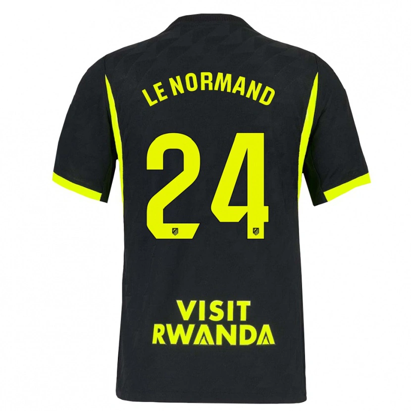 Danxen Kvinnor Robin Le Normand #24 Ljusgrön Svart Bortatröja Matchtröjor 2026/27 Tröjor T-Tröja