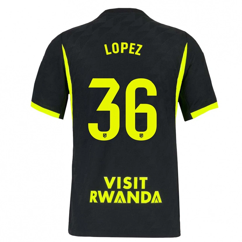 Danxen Kvinnor David Lopez #36 Ljusgrön Svart Bortatröja Matchtröjor 2026/27 Tröjor T-Tröja