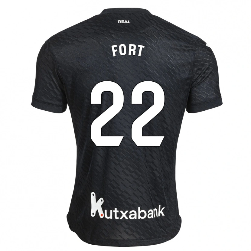Danxen Kvinnor Héctor Fort #22 Svart Vit Bortatröja Matchtröjor 2026/27 Tröjor T-Tröja