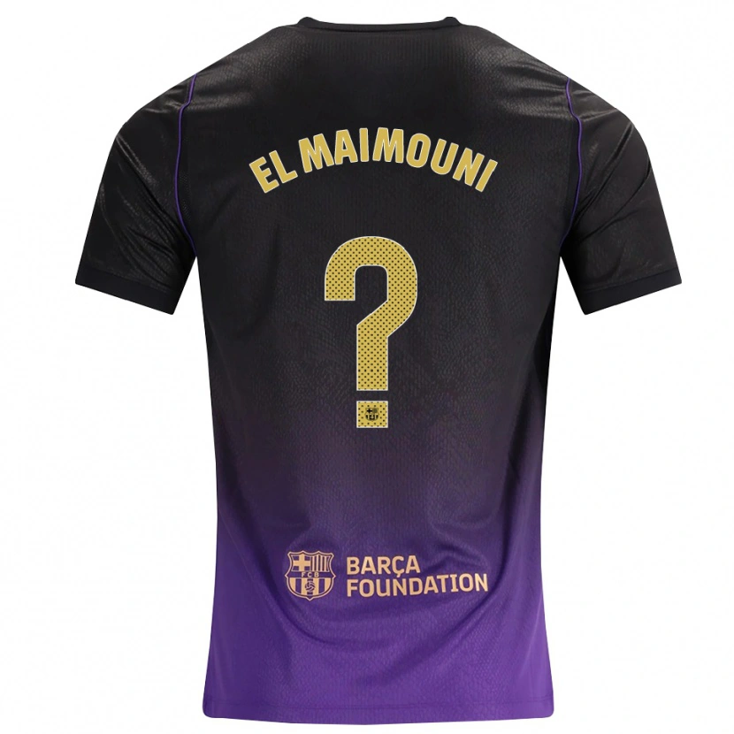 Danxen Kvinnor Mahdi El Maimouni #0 Lila Gul Svart Bortatröja Matchtröjor 2026/27 Tröjor T-Tröja