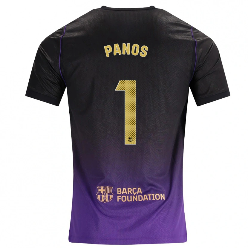 Danxen Kvinnor Sandra Panos #1 Lila Gul Svart Bortatröja Matchtröjor 2026/27 Tröjor T-Tröja