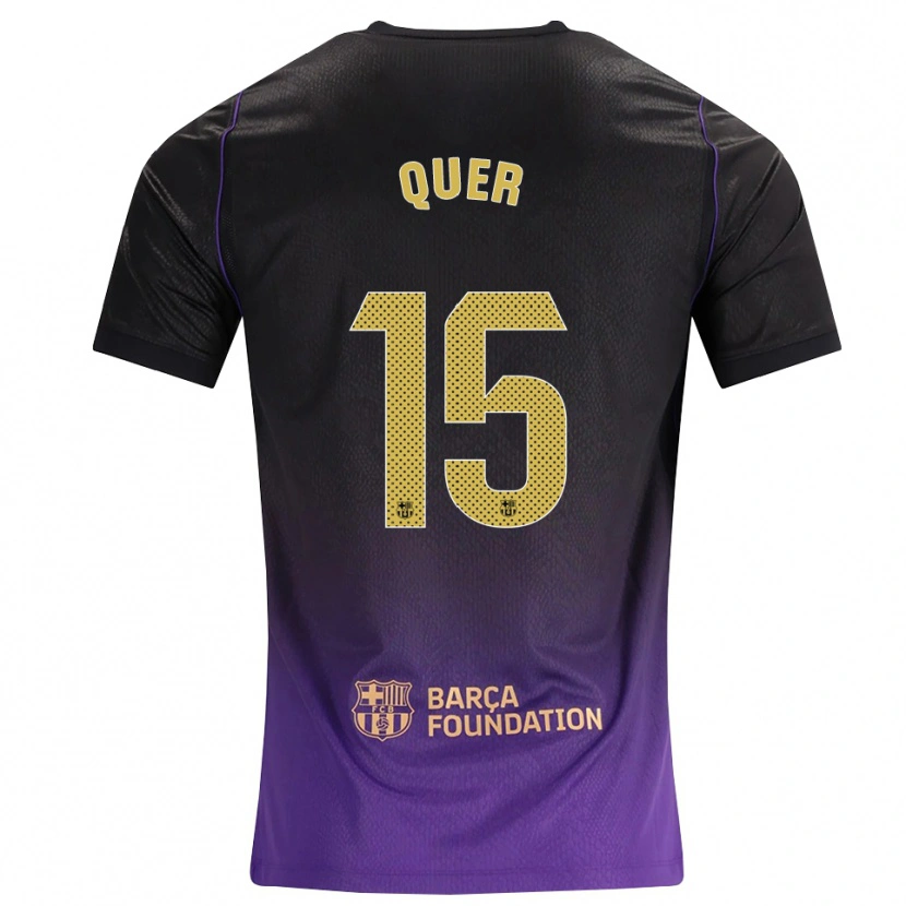 Danxen Kvinnor Ignasi Quer #15 Lila Gul Svart Bortatröja Matchtröjor 2026/27 Tröjor T-Tröja