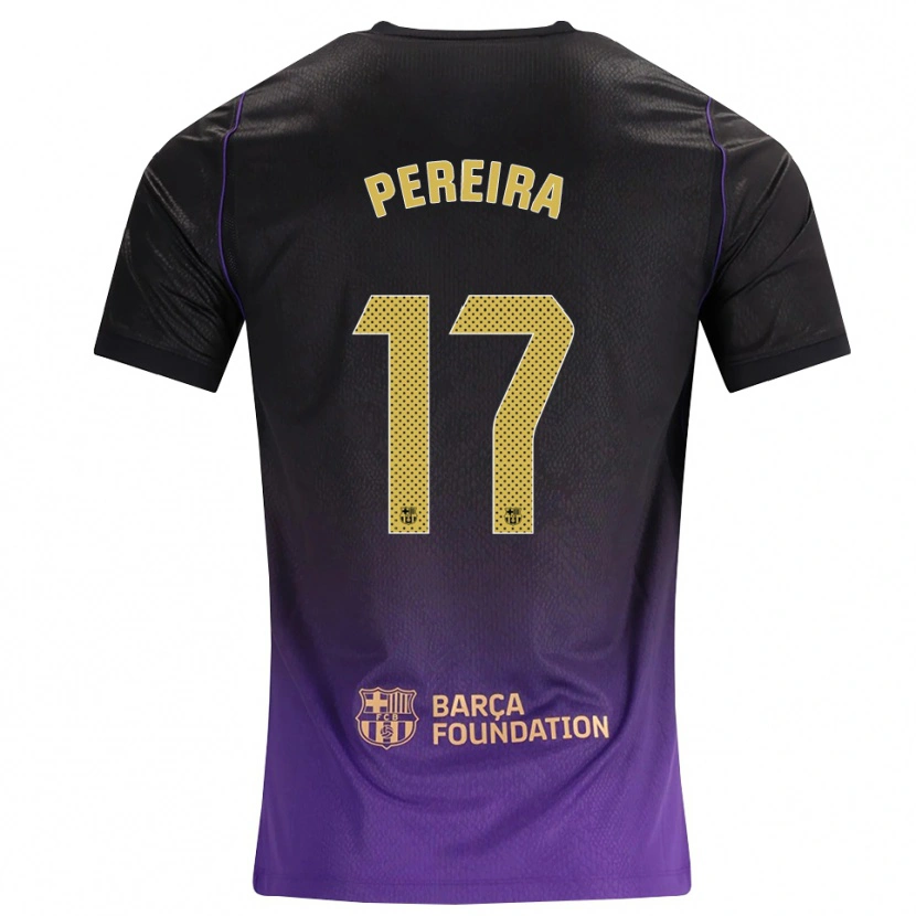 Danxen Kvinnor Andrea Pereira #17 Lila Gul Svart Bortatröja Matchtröjor 2026/27 Tröjor T-Tröja