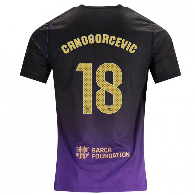 Danxen Kvinnor Ana-Maria Crnogorcevic #18 Lila Gul Svart Bortatröja Matchtröjor 2026/27 Tröjor T-Tröja