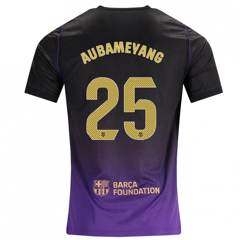 Danxen Kvinnor Pierre Emerick Aubameyang #25 Lila Gul Svart Bortatröja Matchtröjor 2026/27 Tröjor T-Tröja