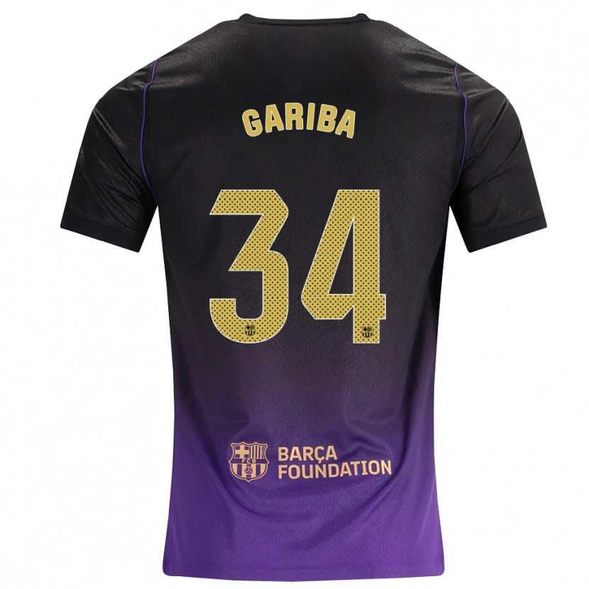 Danxen Kvinnor Hafiz Gariba #34 Lila Gul Svart Bortatröja Matchtröjor 2026/27 Tröjor T-Tröja