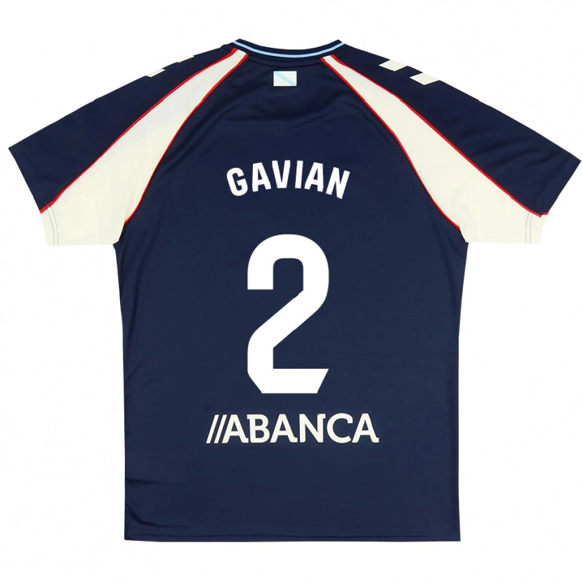 Danxen Kvinnor Pablo Gavián #2 Kunglig Blå Röd Vit Bortatröja Matchtröjor 2026/27 Tröjor T-Tröja