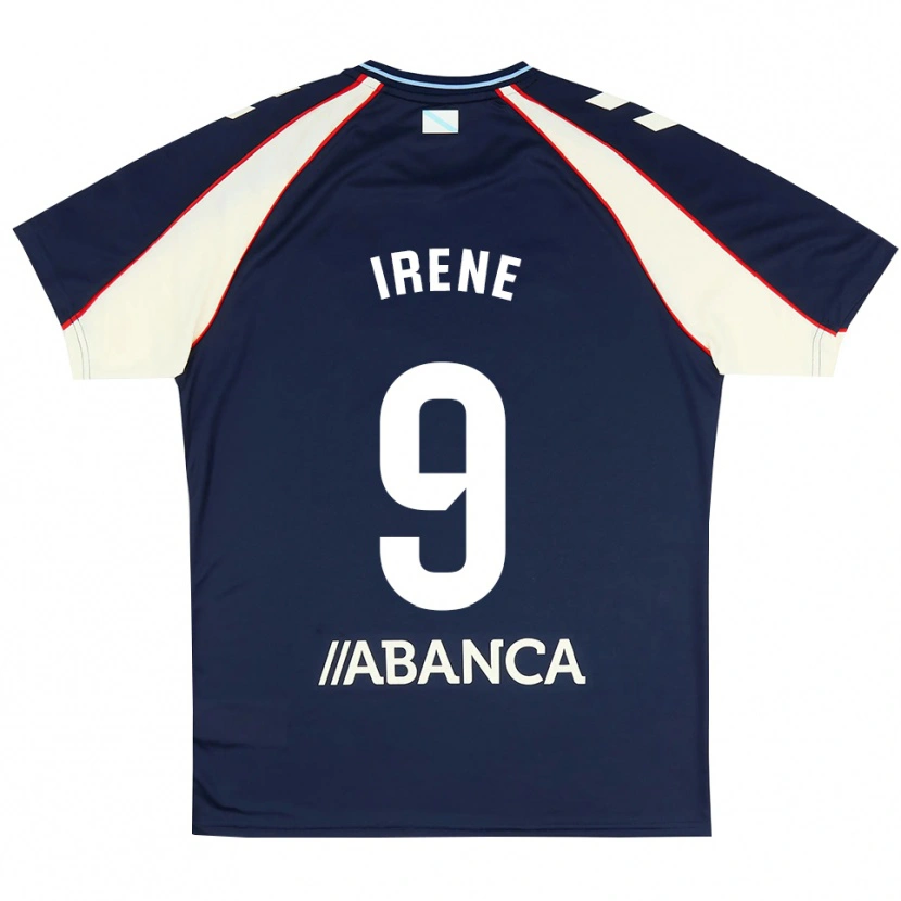 Danxen Kvinnor Irene Fernández #9 Kunglig Blå Röd Vit Bortatröja Matchtröjor 2026/27 Tröjor T-Tröja