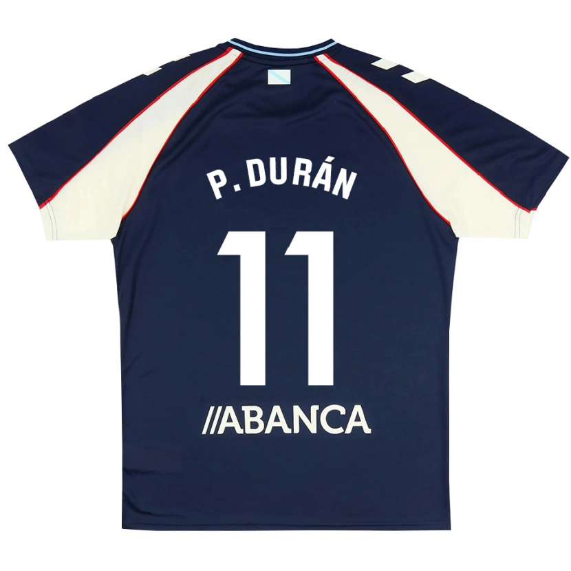 Danxen Kvinnor Pablo Durán #11 Kunglig Blå Röd Vit Bortatröja Matchtröjor 2026/27 Tröjor T-Tröja