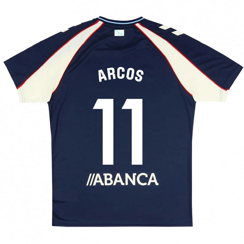 Danxen Kvinnor Ángel Arcos #11 Kunglig Blå Röd Vit Bortatröja Matchtröjor 2026/27 Tröjor T-Tröja
