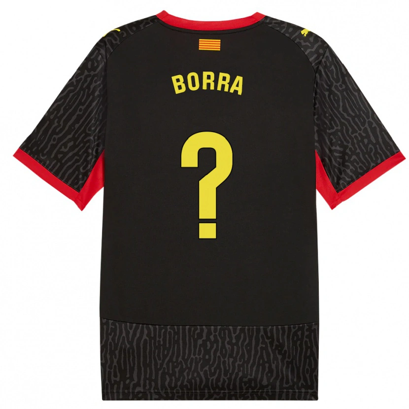 Danxen Kvinnor Biel Borra #0 Svart Gul Röd Bortatröja Matchtröjor 2026/27 Tröjor T-Tröja