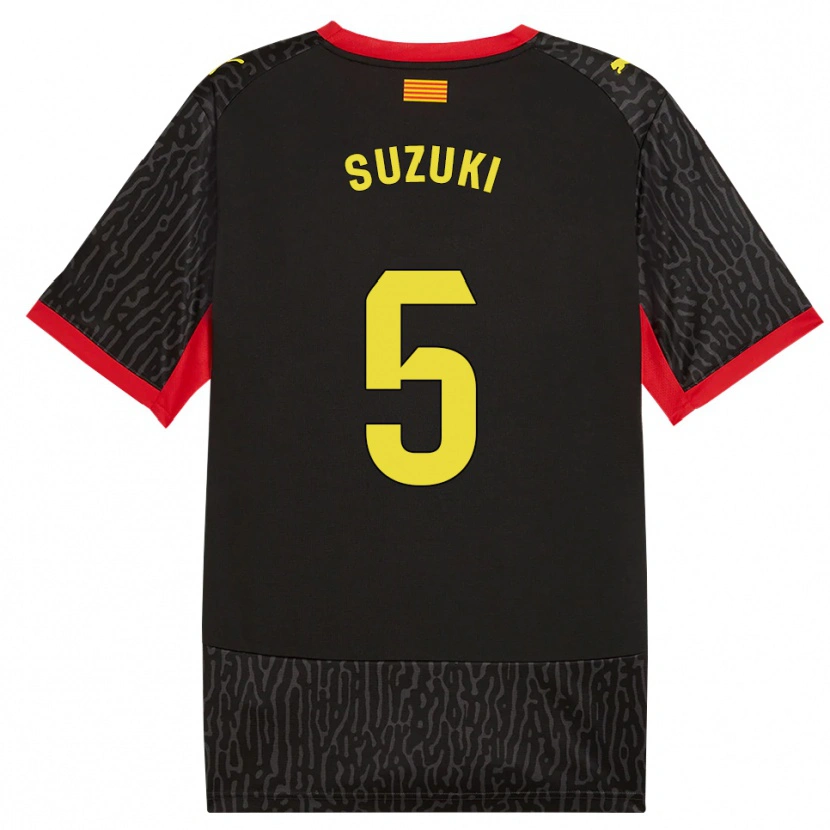 Danxen Kvinnor Wadi Ibrahim Suzuki #5 Svart Gul Röd Bortatröja Matchtröjor 2026/27 Tröjor T-Tröja