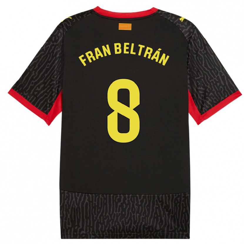 Danxen Kvinnor Fran Beltrán #8 Svart Gul Röd Bortatröja Matchtröjor 2026/27 Tröjor T-Tröja