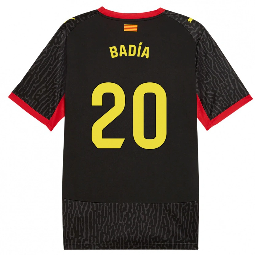 Danxen Kvinnor Guillem Badia #20 Svart Gul Röd Bortatröja Matchtröjor 2026/27 Tröjor T-Tröja