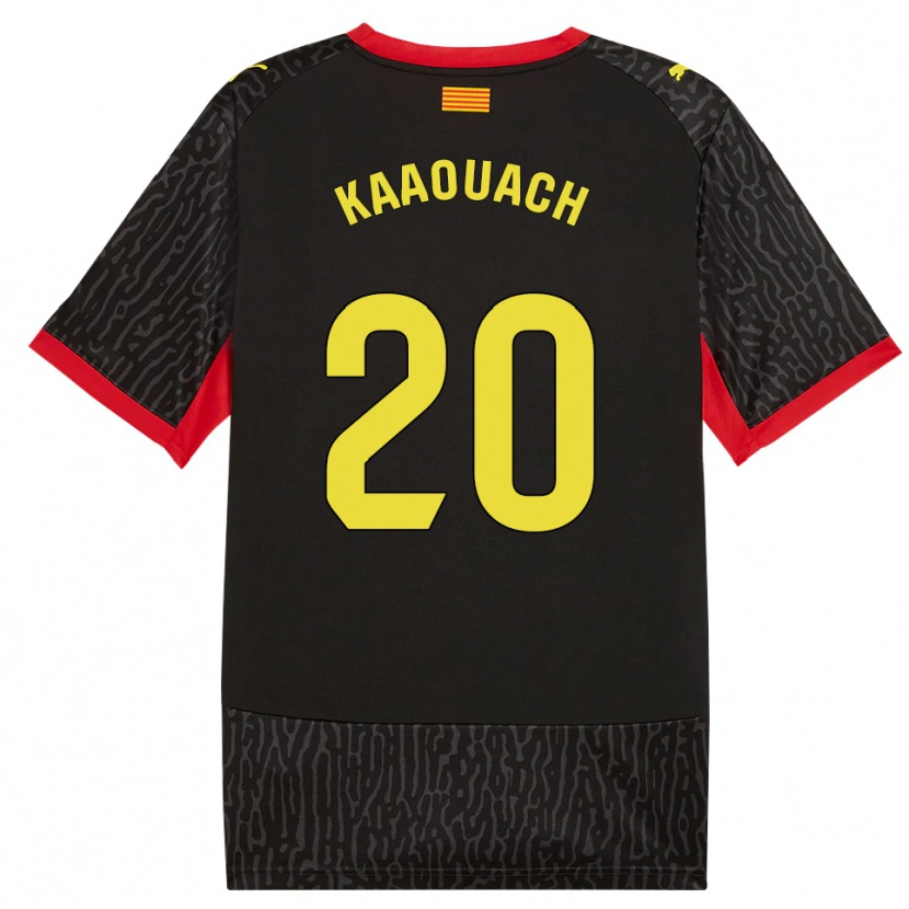 Danxen Kvinnor Nabil Kaaouach #20 Svart Gul Röd Bortatröja Matchtröjor 2026/27 Tröjor T-Tröja
