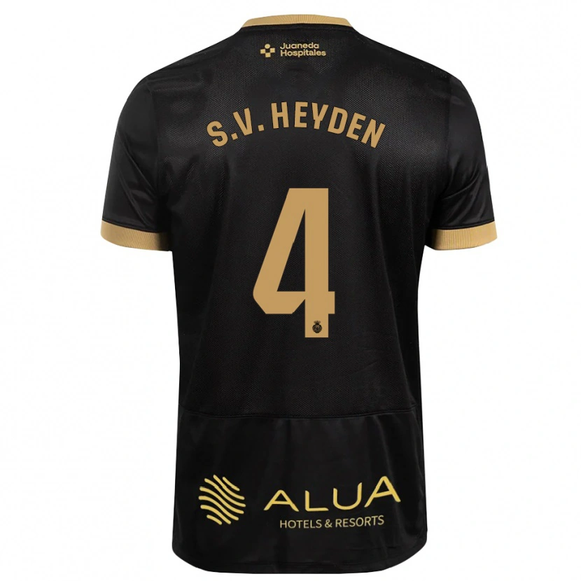 Danxen Kvinnor Siebe Van Der Heyden #4 Svart Sandbrun Vild Trä Bortatröja Matchtröjor 2026/27 Tröjor T-Tröja