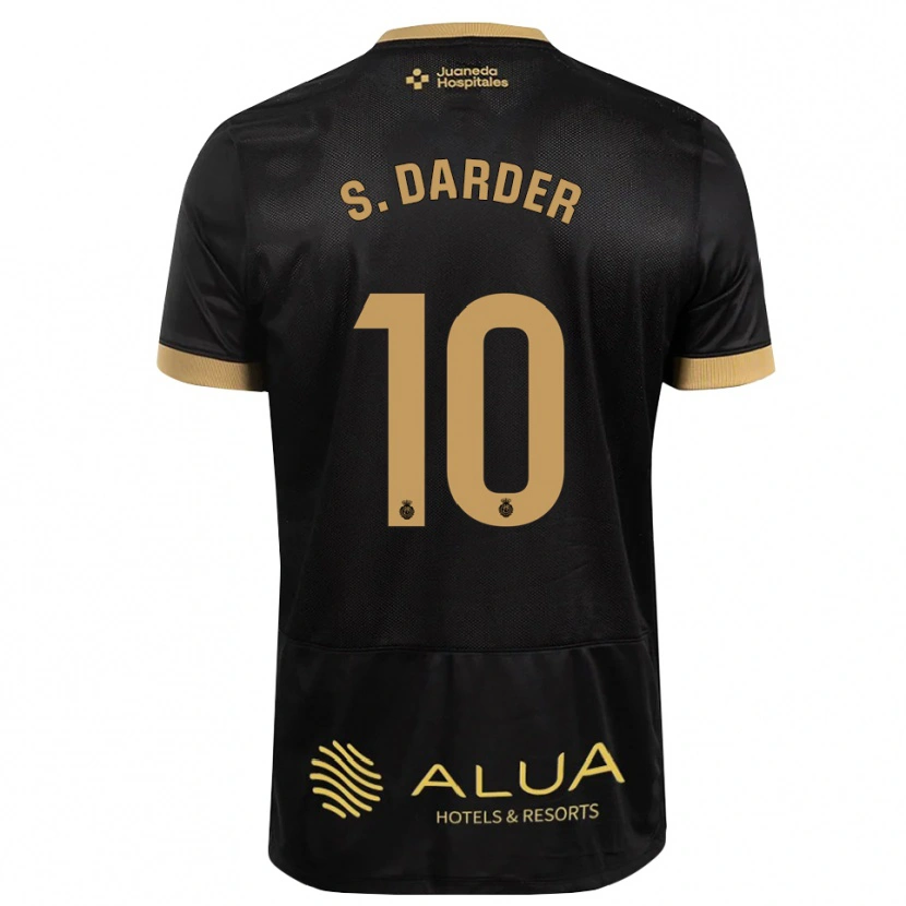 Danxen Kvinnor Sergi Darder #10 Svart Sandbrun Vild Trä Bortatröja Matchtröjor 2026/27 Tröjor T-Tröja