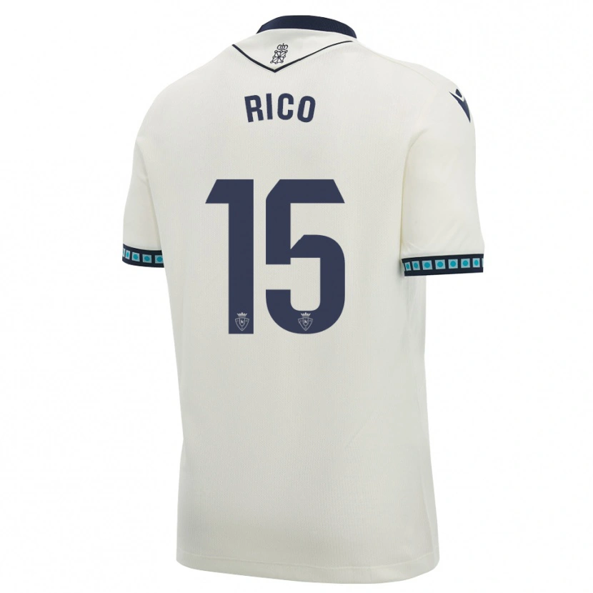 Danxen Kvinnor Diego Rico #15 Vit Svart Ljus Himmelsblå Bortatröja Matchtröjor 2026/27 Tröjor T-Tröja