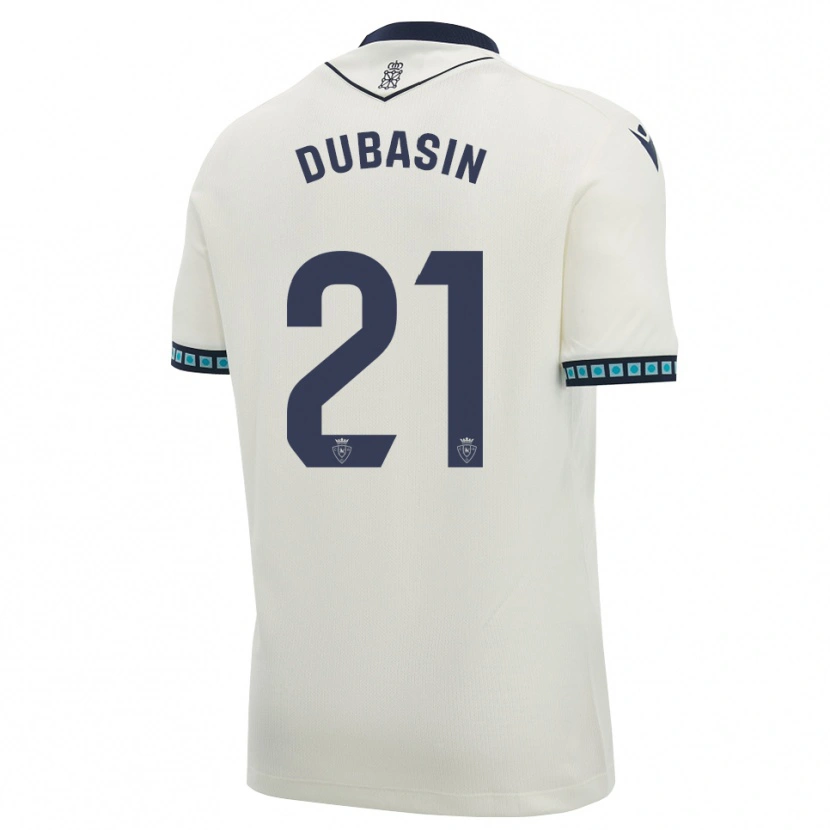 Danxen Kvinnor Jonathan Dubasin #21 Vit Svart Ljus Himmelsblå Bortatröja Matchtröjor 2026/27 Tröjor T-Tröja