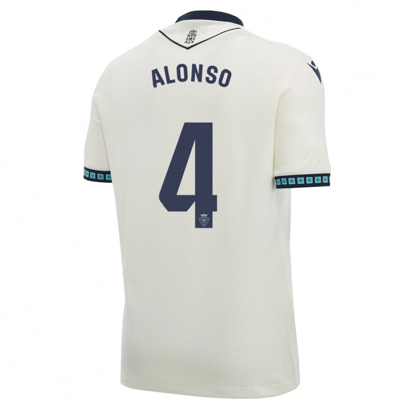 Danxen Kvinnor Ander Alonso #4 Vit Svart Ljus Himmelsblå Bortatröja Matchtröjor 2026/27 Tröjor T-Tröja