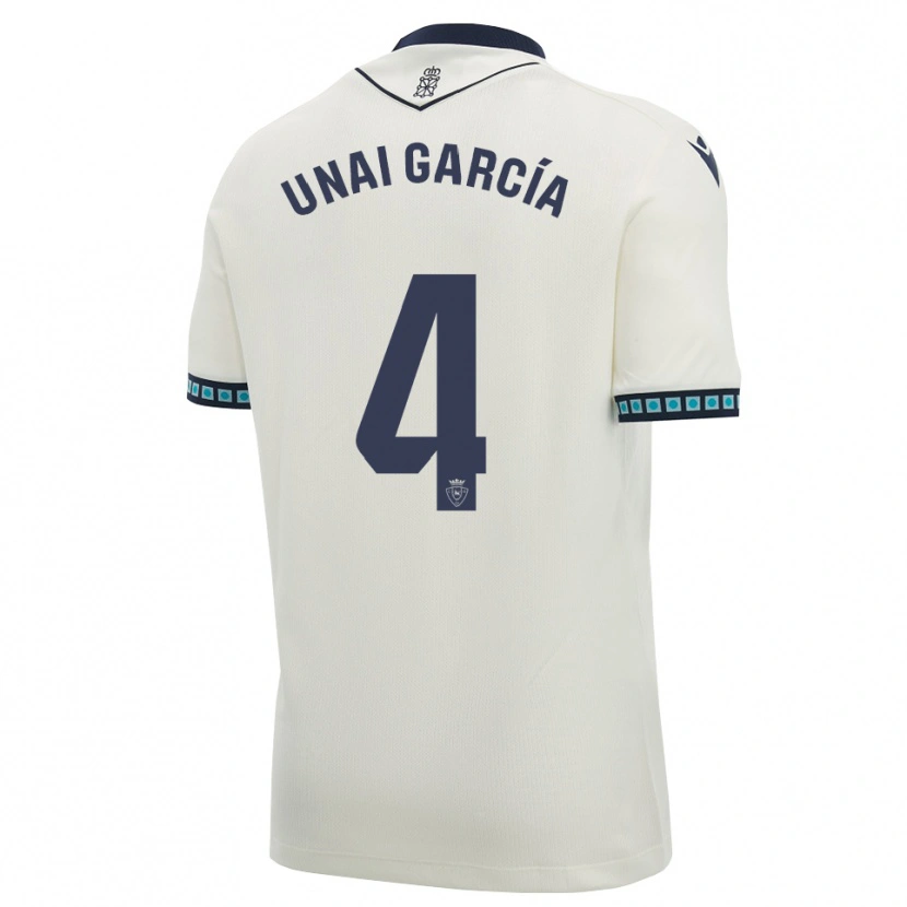 Danxen Kvinnor Unai García #4 Vit Svart Ljus Himmelsblå Bortatröja Matchtröjor 2026/27 Tröjor T-Tröja