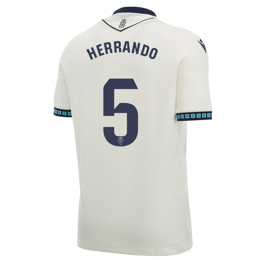 Danxen Kvinnor Jorge Herrando #5 Vit Svart Ljus Himmelsblå Bortatröja Matchtröjor 2026/27 Tröjor T-Tröja