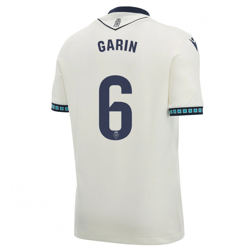 Danxen Kvinnor Xabi Garin #6 Vit Svart Ljus Himmelsblå Bortatröja Matchtröjor 2026/27 Tröjor T-Tröja