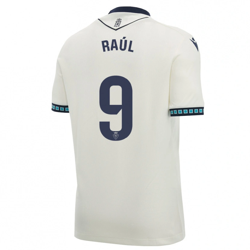 Danxen Kvinnor Raúl García #9 Vit Svart Ljus Himmelsblå Bortatröja Matchtröjor 2026/27 Tröjor T-Tröja