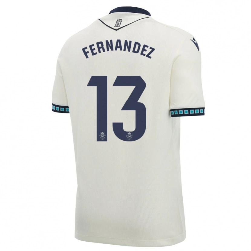 Danxen Kvinnor Aitor Fernández #13 Vit Svart Ljus Himmelsblå Bortatröja Matchtröjor 2026/27 Tröjor T-Tröja