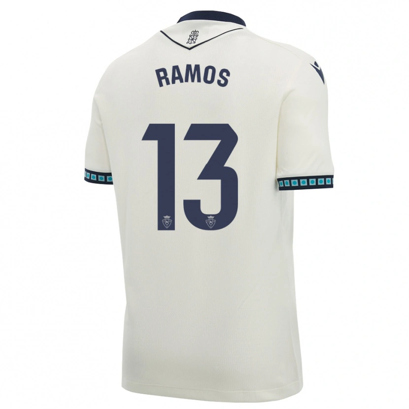Danxen Kvinnor Darío Ramos #13 Vit Svart Ljus Himmelsblå Bortatröja Matchtröjor 2026/27 Tröjor T-Tröja