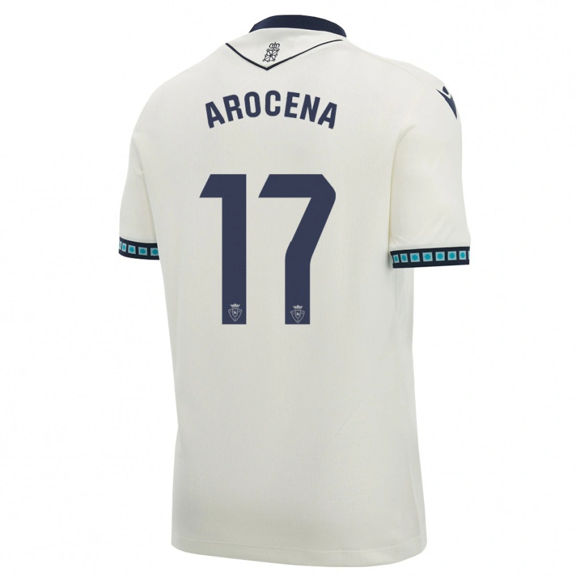 Danxen Kvinnor Asier Arocena #17 Vit Svart Ljus Himmelsblå Bortatröja Matchtröjor 2026/27 Tröjor T-Tröja