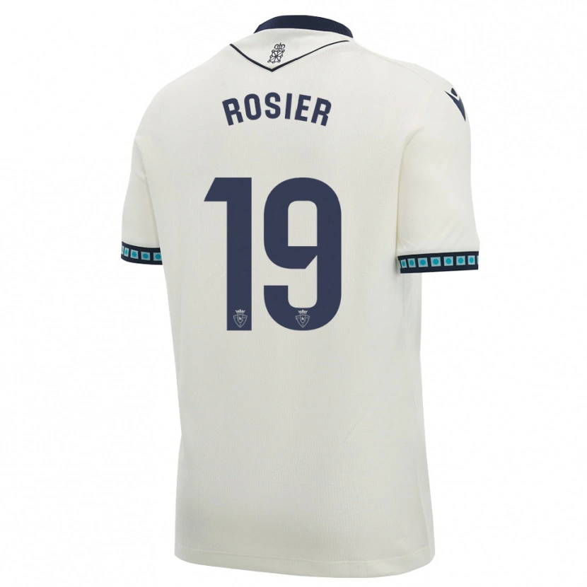 Danxen Kvinnor Valentin Rosier #19 Vit Svart Ljus Himmelsblå Bortatröja Matchtröjor 2026/27 Tröjor T-Tröja