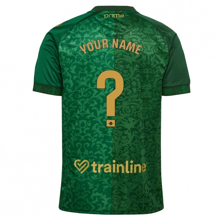 Danxen Kvinnor Ditt Namn #0 Skogsgrön Mörk Guldbrun Bortatröja Matchtröjor 2026/27 Tröjor T-Tröja